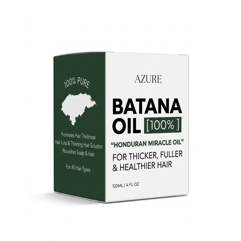 Azure 100% Pure Batana Oil Honduran Miracle Hair Growth Solution 120ml 4 Fl Oz